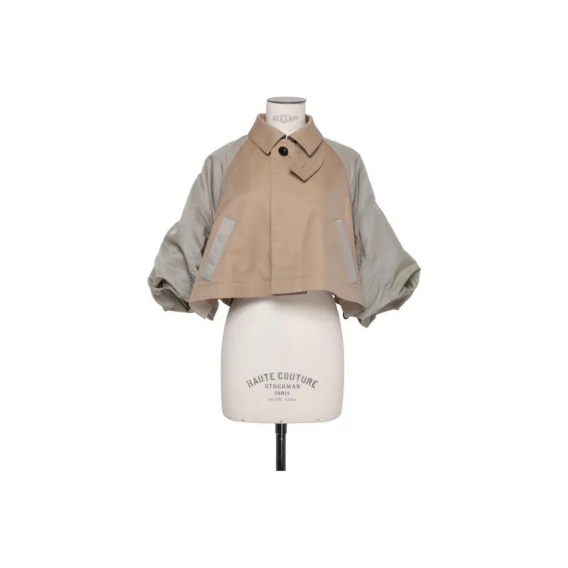 Sacai Twill Jacket 'Beige/Khaki'-0
