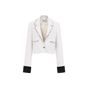 RARE Cropped Coats Women's White