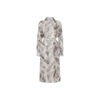 FENDI Trench Coats Women's Gray