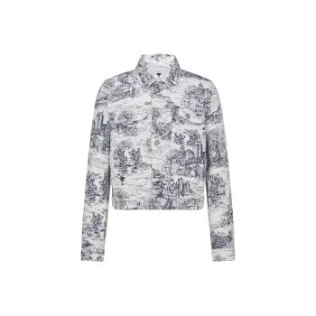 DIOR SS25 Denim Jacket Women's White