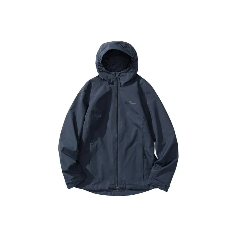 Jack Wolfskin Waterproof, Windproof, And Breathable Windbreaker Jacket Women's Royal Blue Europe Version-0