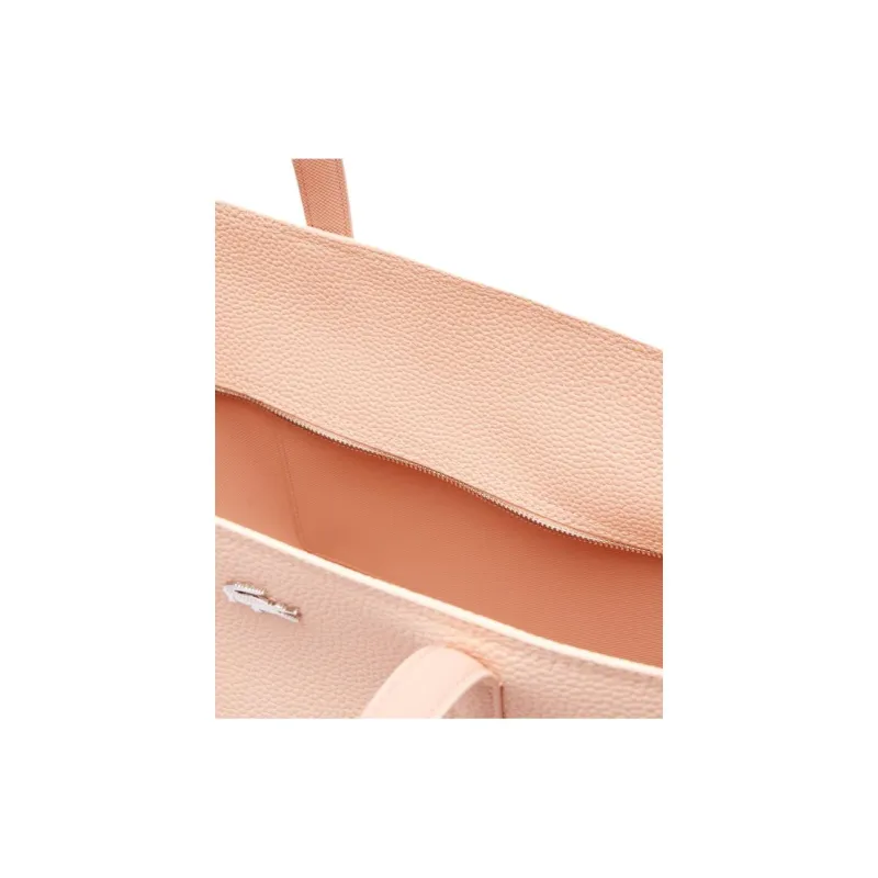 LACOSTE PVC Tote Bag, Shopping Bag, Shoulder Bag Women's Light Pink-4