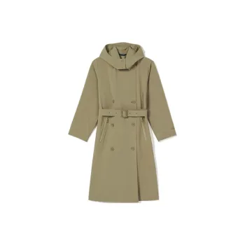 LACOSTE Trench Coats Women's Coffee