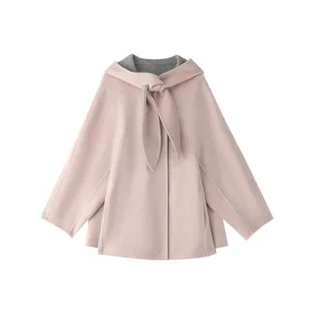 ACAINES Coats Women's Gray Pink