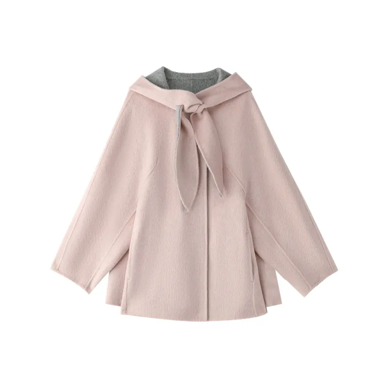 ACAINES Coats Women's Gray Pink-0