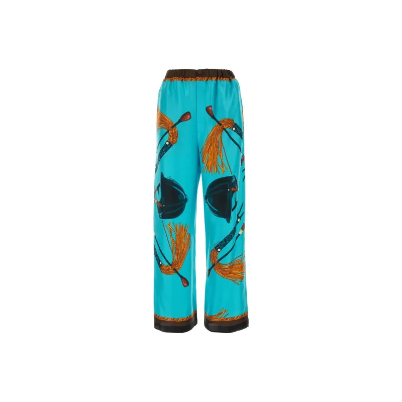 GUCCI Equestrian Printed Twill Trousers-0