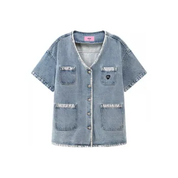 CHUU Denim Jacket Women's Denim Blue