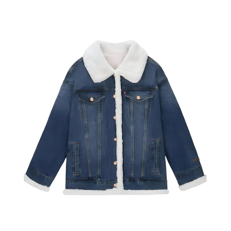 Levi's Denim Jacket Women's Medium Blue-0