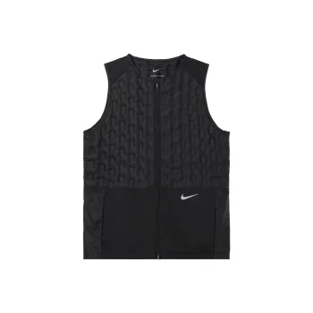 Nike Women's Logo Embroidered Warm Down Vest Black