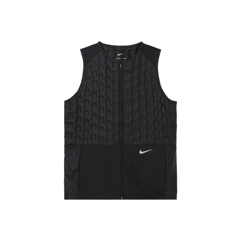 Nike Women's Logo Embroidered Warm Down Vest Black-0