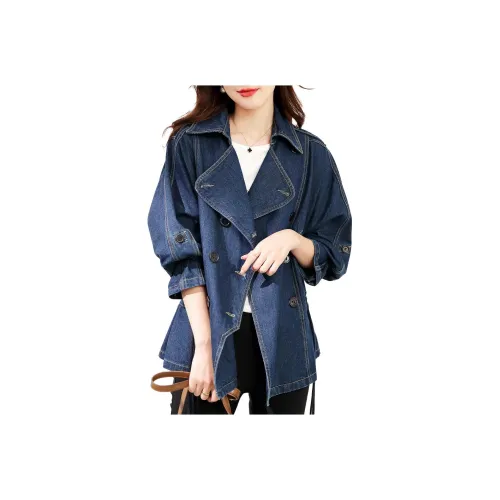 【dme】 Denim Jacket Women's Dark Denim Blue