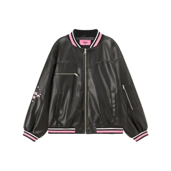 CHUU Leather Jackets Women's Black