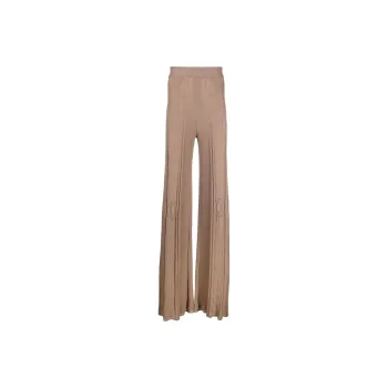 Marine Serre Neutral Pointelle Knit Trousers
