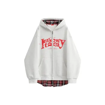 MIIOW Trend Party Series Sweatshirt Unisex Heather Gray & Red