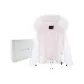 White Short Silhouette Parka+Pink Rex Rabbit Fur (Gift Box Set)