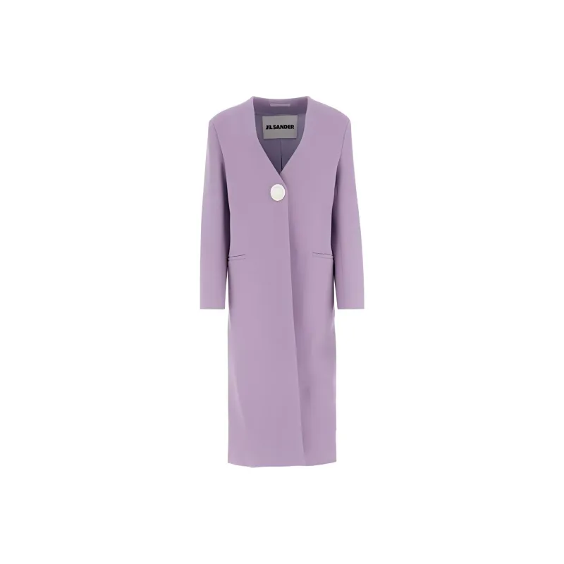 JIL SANDER Long Sleeved Single Breasted Coat-0