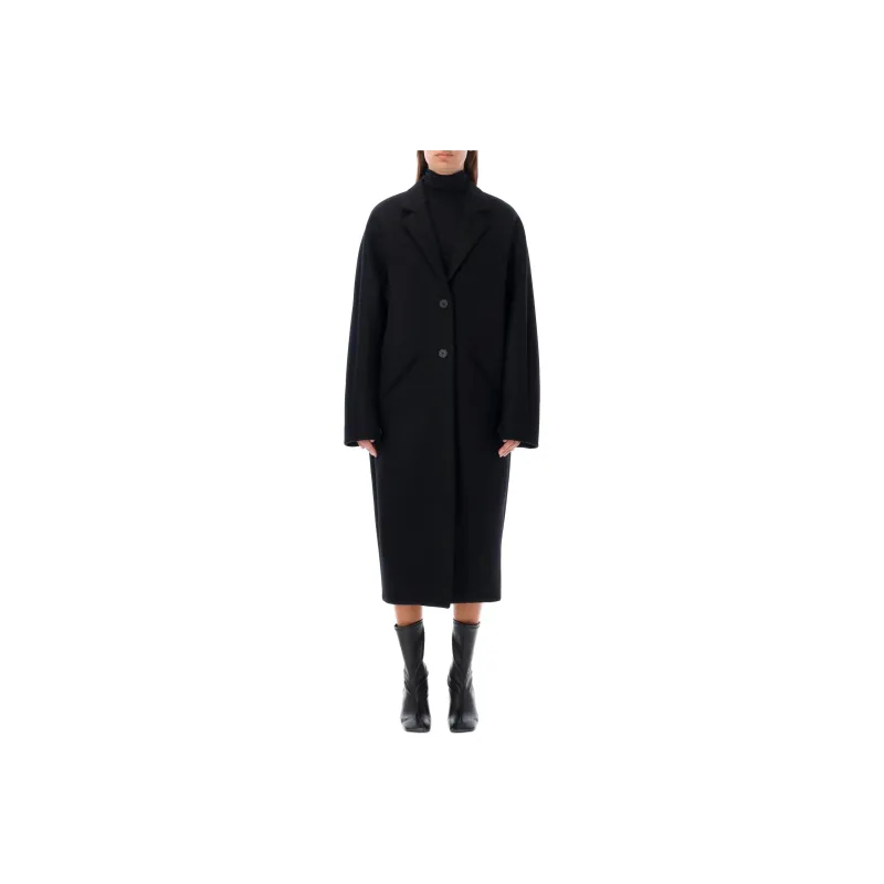 COURREGES Cocoon Single Breasted Long Coat-0