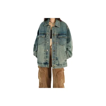Wen Shan Denim Jacket Women's Light Blue