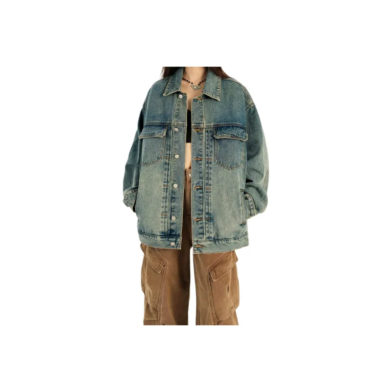 Wen Shan Denim Jacket Women's Light Blue-0
