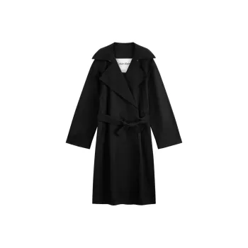 CALVIN KLEIN Trench Coat Women's Space Black