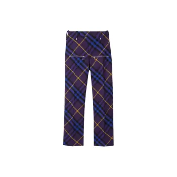 Burberry SS24 Casual Pants Women's Ribbon Purple