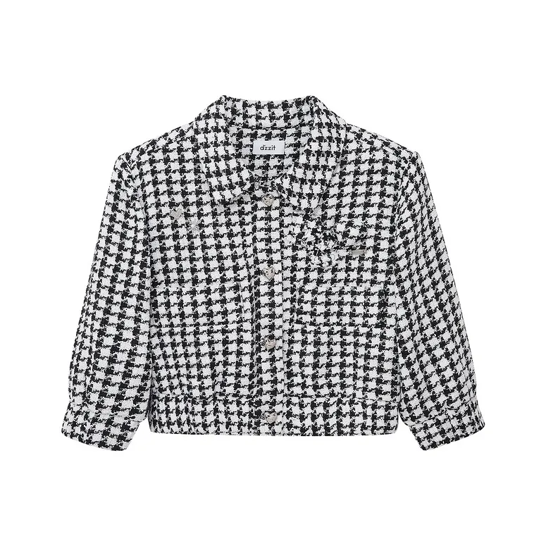D'zzit Cropped Coats Women's Black-0