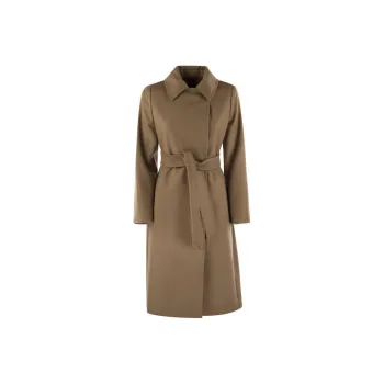 MaxMara Belted Long Sleeved Coat