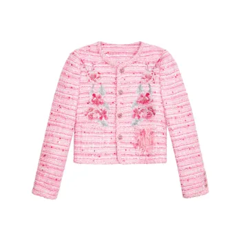 TCH Cropped Coats Women's Pink