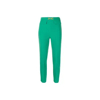 Elisabetta Franchi FW22 Casual Pants Women's Green