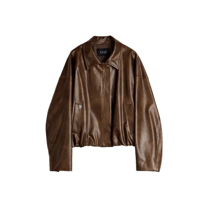 ELLE Cropped Coats Women's-2