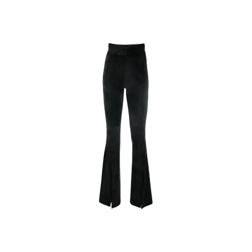GCDS High-waisted Slit-detail Trousers