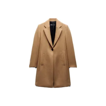 ZARA Coats Women's Tan