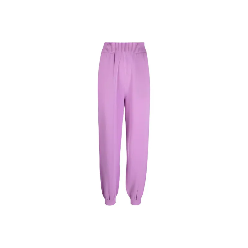MSGM Elastic Waist Knitted Track Pants-0