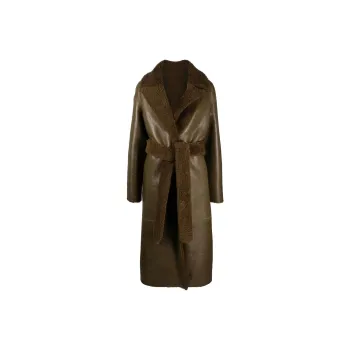 Blumarine Leather Jackets Women's Umber