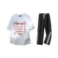 White+Black Pants