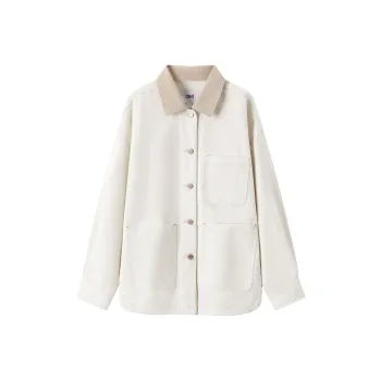 SEM/R Denim Jacket Women's Milk White