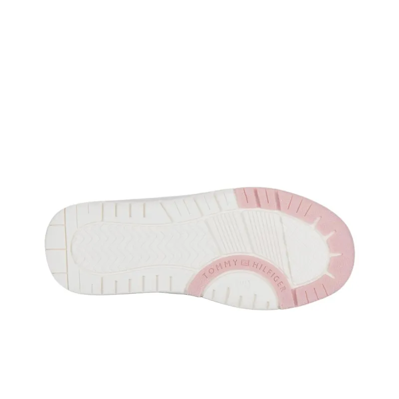 Tommy Hilfiger Low Top Skateboard Shoes Women's White Pink-6