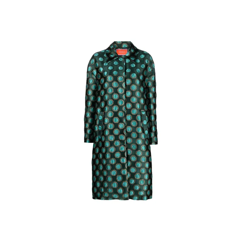 La DOUBLEJ. Boxy Polka dot Print Coat-0