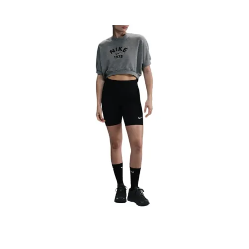 Nike Sportswear Collection Women's Crew Neck Short Sleeve Cropped French Terry Top