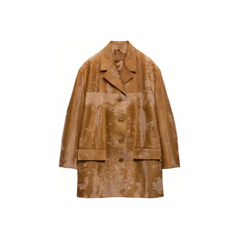 PRADA Coats Women's Khaki-0