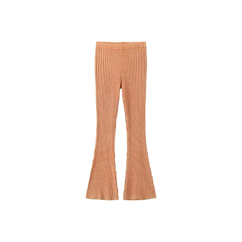 CUBIC Flared Pants Casual Pants Women's Ochre Orange-0