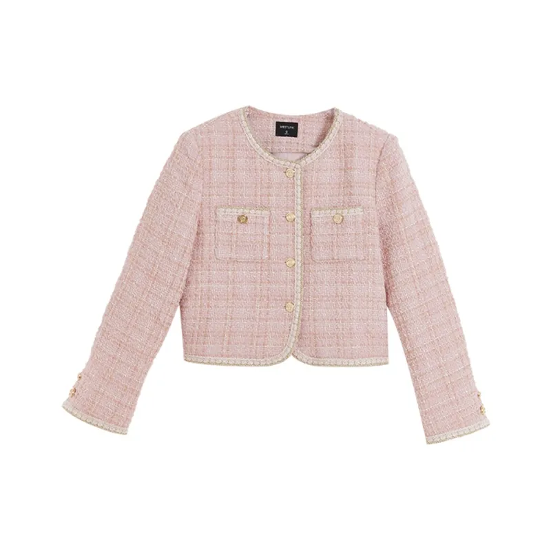 WESTLINK Cropped Coat Women's Pink-0