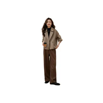 Mo Han Yi Mei Coat Women's Twill Khaki