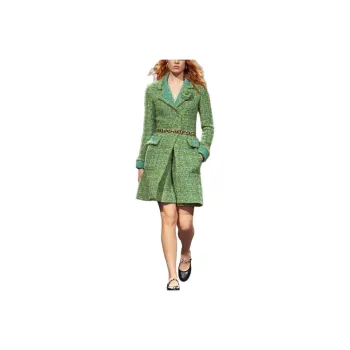 CHANEL 24 New Fall And Winter Arrivals Coats Women's Light Green