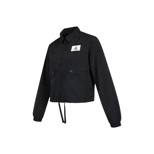 JORDAN Essentials Cropped Coats Women's Black