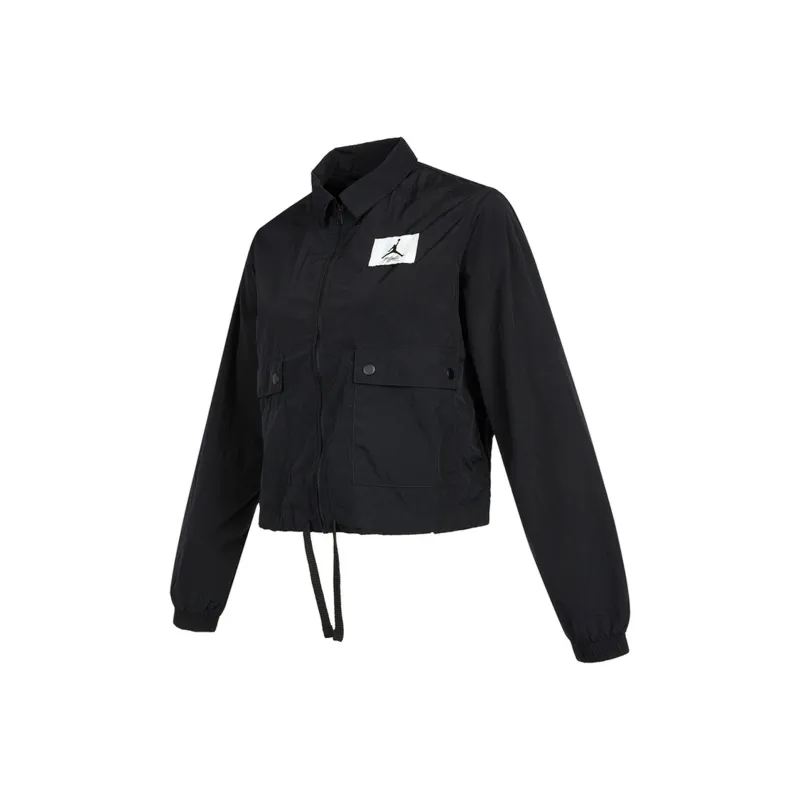 Jordan Essentials Cropped Coats Women's Black-0