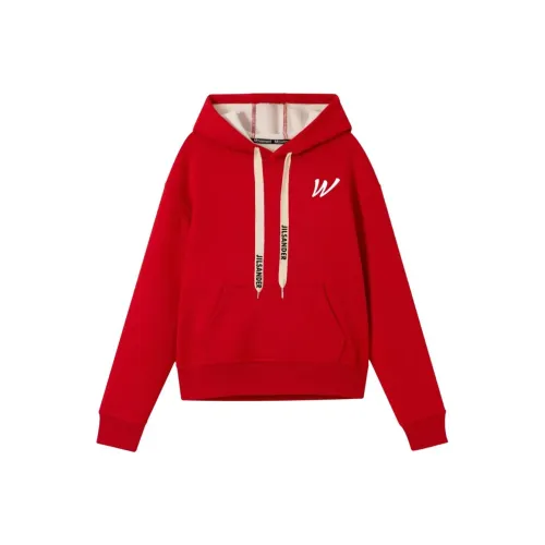 Oudifu Sweatshirts Women's Red
