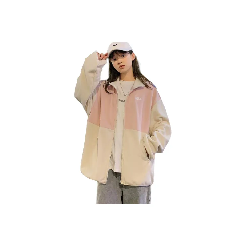 Tonlion Velvet feel Coat Women's Haze Pink-0
