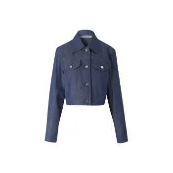III VIVINIKO Denim Jacket Women's Medium Blue