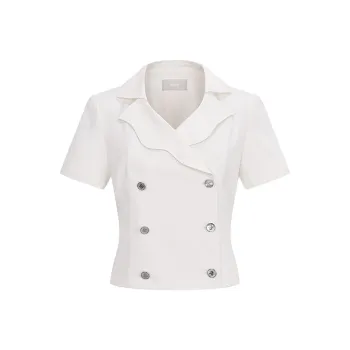 RARE Cropped Coats Women's White